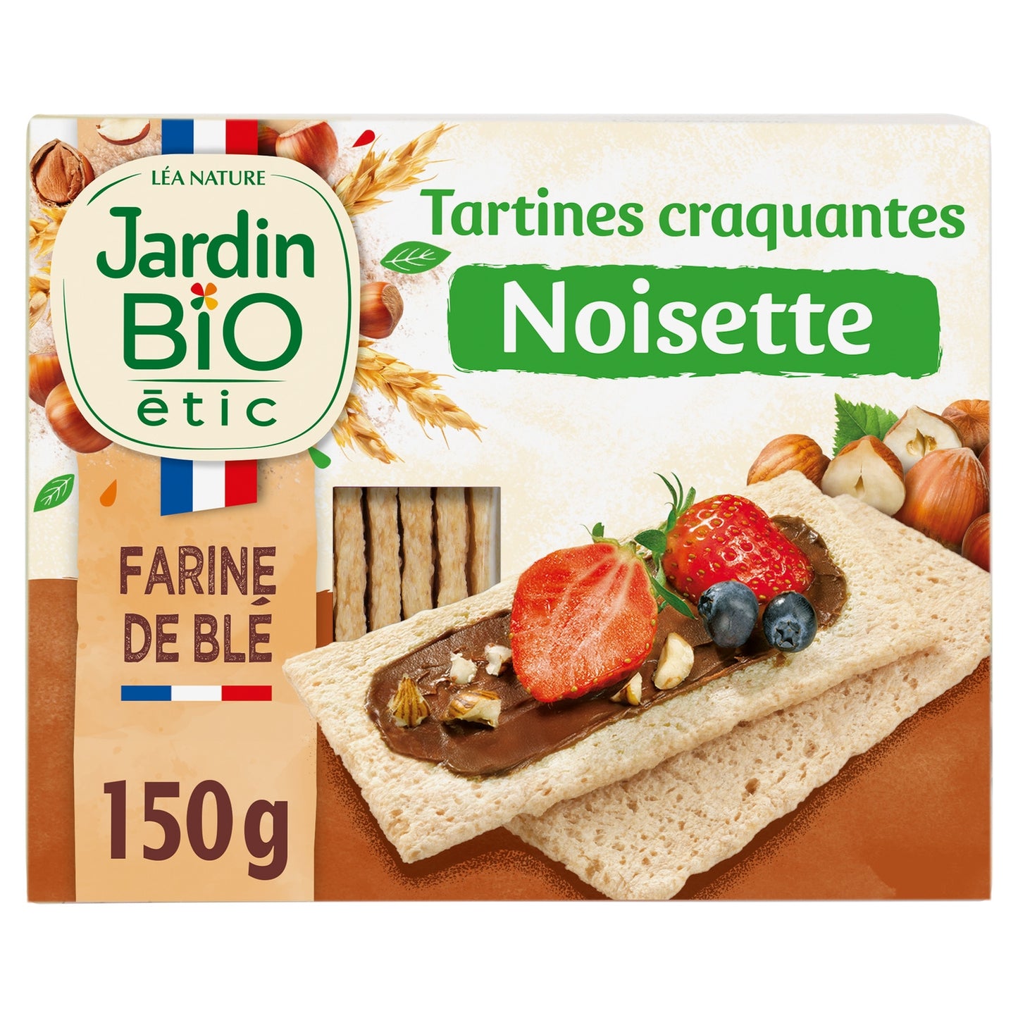 Tartines craquantes noisette Bio JARDIN BIO ETIC 