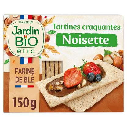 Tartines craquantes noisette Bio JARDIN BIO ETIC 
