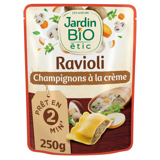 Ready Meal: Organic Creamy Mushroom Ravioli JARDIN BIO ETIC