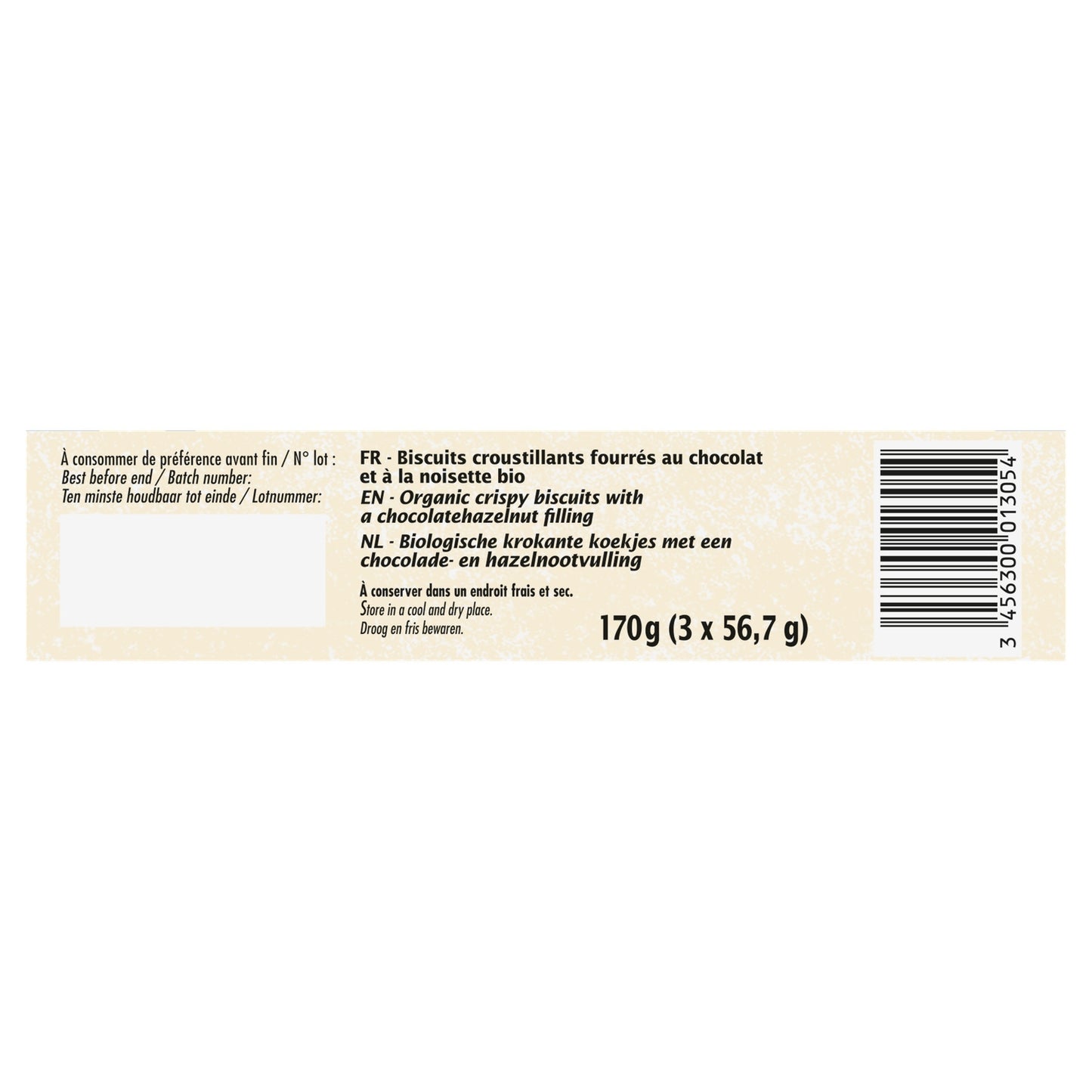 Organic Crispy Chocolate Hazelnut Filled Biscuits JARDIN BIO ETIC