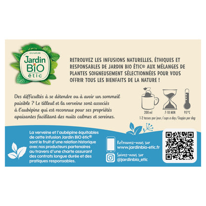 Infusion Détente Sommeil Bio JARDIN BIO ETIC