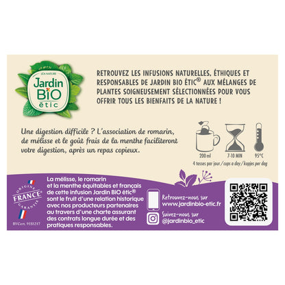 Organic Digestion Infusion JARDIN BIO ETIC