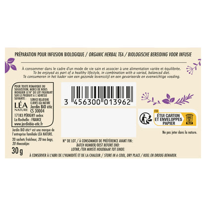 Organic Digestion Infusion JARDIN BIO ETIC