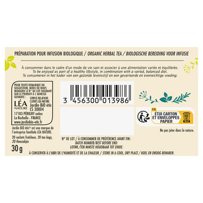 Organic Lemon Thyme Infusion JARDIN BIO ETIC