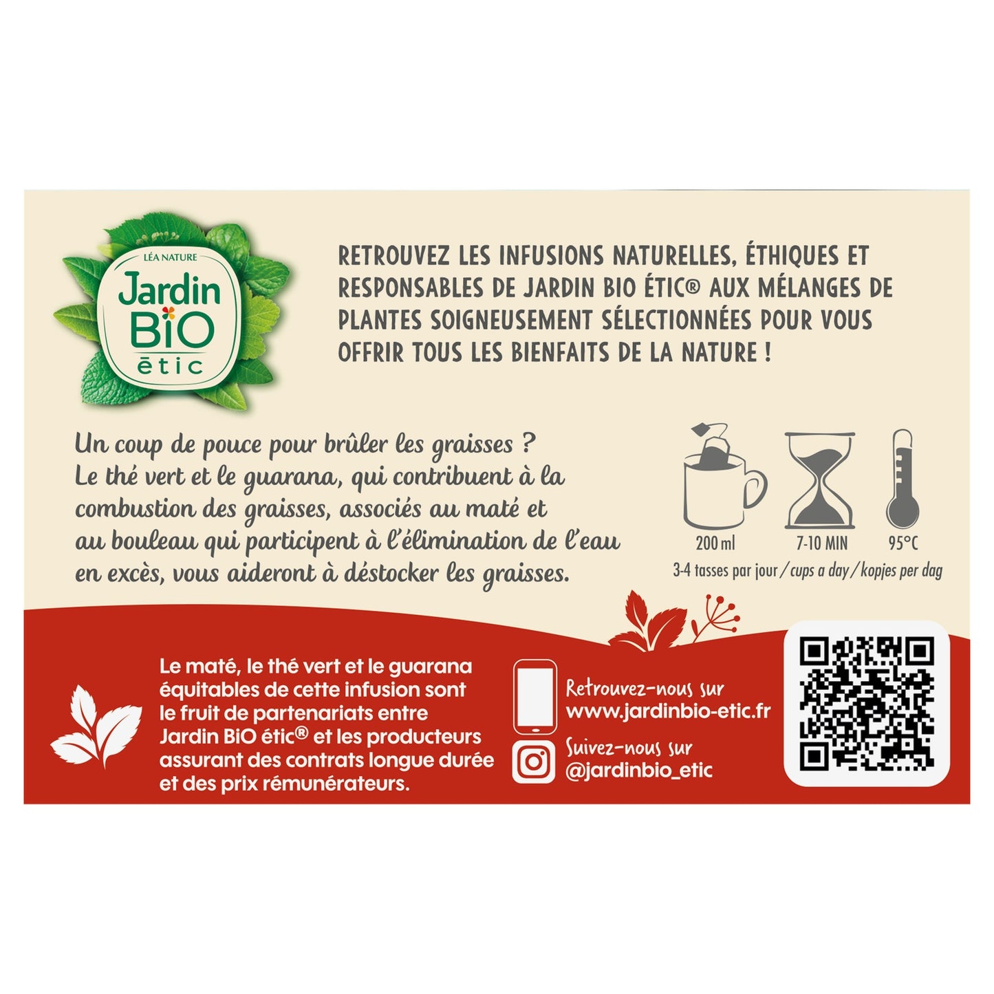 Infusion Brûleur de Graisses Bio JARDIN BIO ETIC