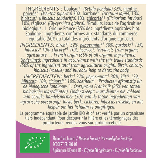 Organic Detox Infusion JARDIN BIO ETIC
