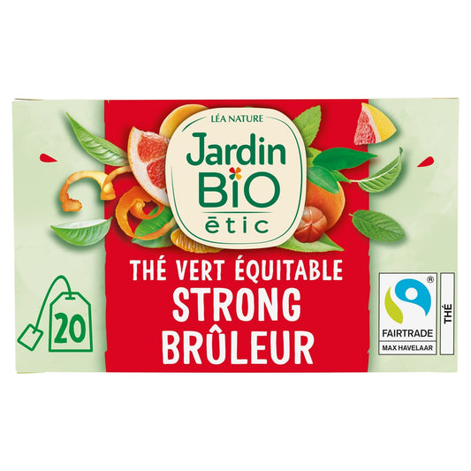 Thé Vert Bruleur Bio JARDIN BIO ETIC la boîte de 20 sachets