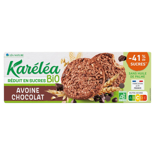 Biscuits Bio Sablés Avoine & Chocolat KARELEA la boite de 150g