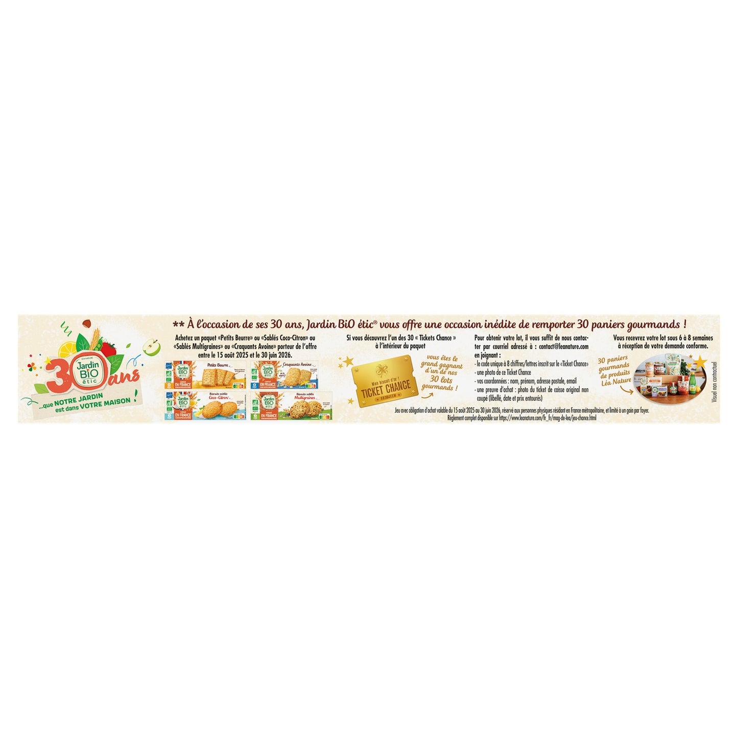 Organic Petits Beurre Biscuits JARDIN BIO ETIC