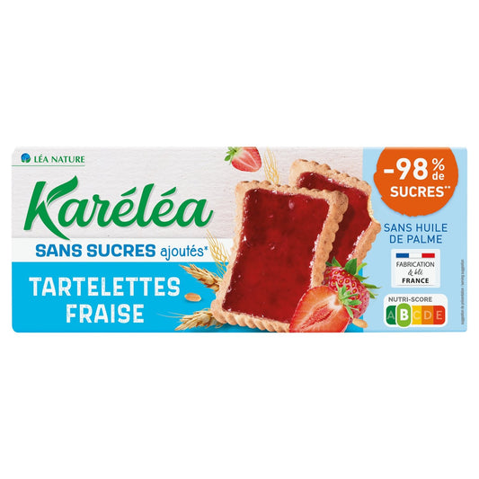 Tartelette Fraise Sans Sucres Ajoutés KARELEA la boite de 150g