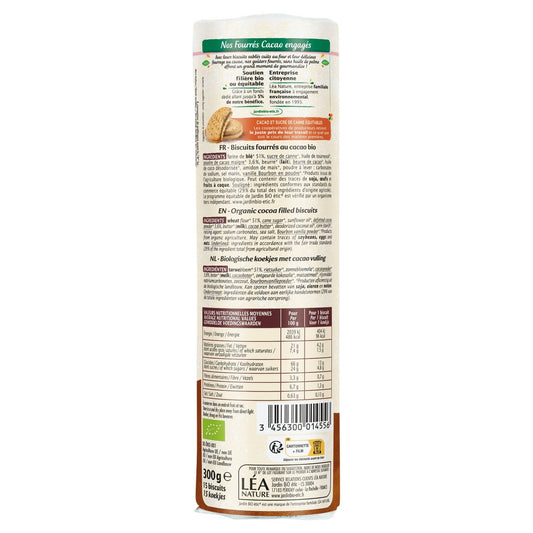 Organic Chocolate Filled Biscuits JARDIN BIO ETIC