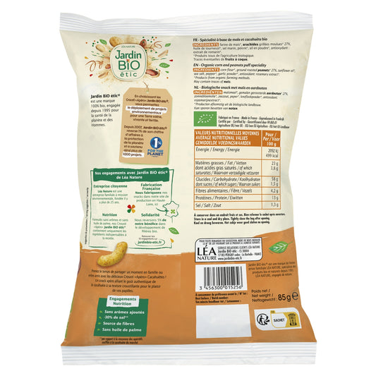 Organic Peanut Crispy Aperitif Biscuits JARDIN BIO ETIC