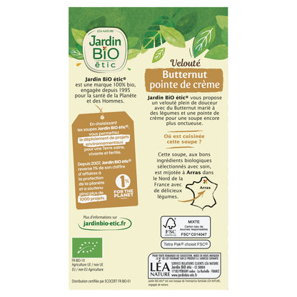 Velouté Butternut Pointe de Crème Bio JARDIN BIO
