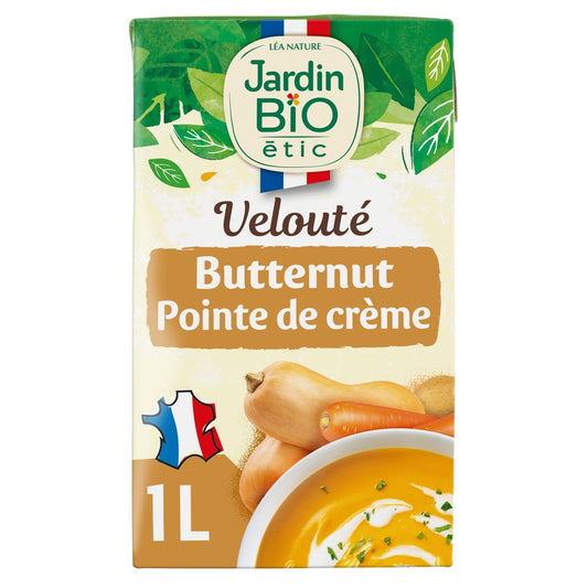 Velouté Butternut Pointe de Crème Bio JARDIN BIO la brique de 1L