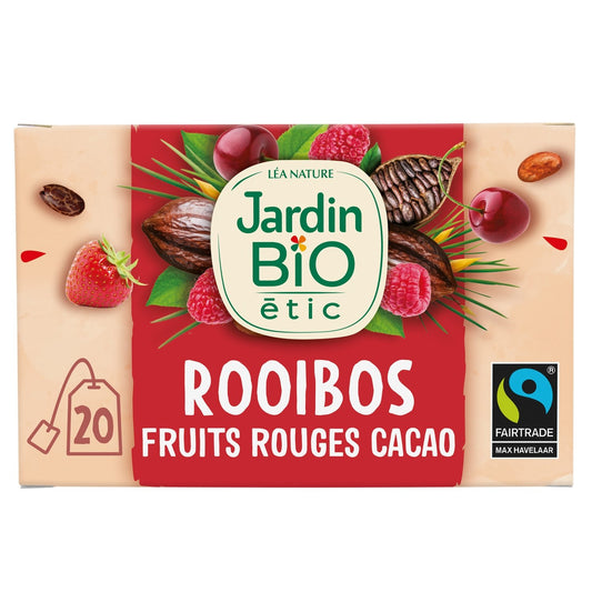 Infusion Rooibos Cacao Fruits Rouge Bio JARDIN BIO ETIC