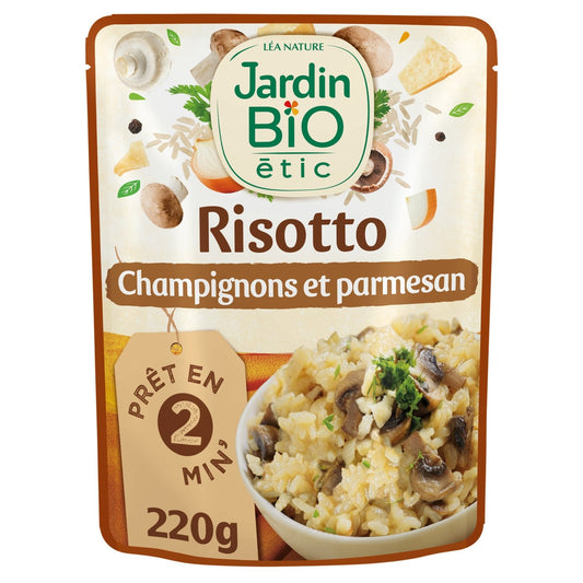 Plat Cuisiné Risotto Champignons Bio JARDIN BIO ETIC le paquet de 220g