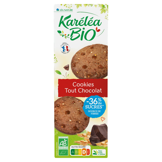 KARELEA Organic Reduced Sugar All Chocolate Cookie