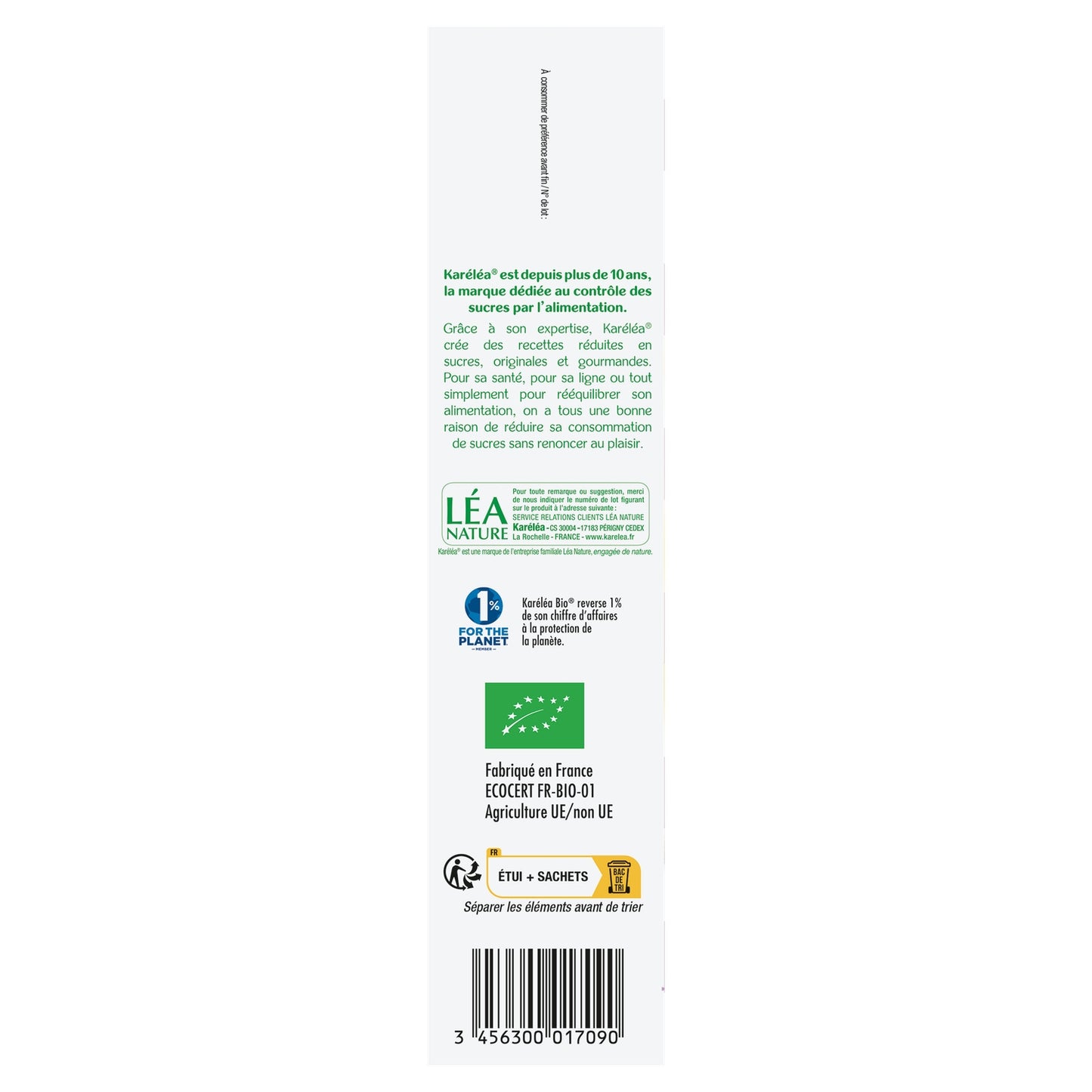KARELEA Organic Reduced Sugar All Chocolate Cookie