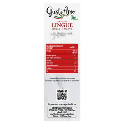 Grissini Lingue à l'Huile d'Olive GUSTI AMO BIO
