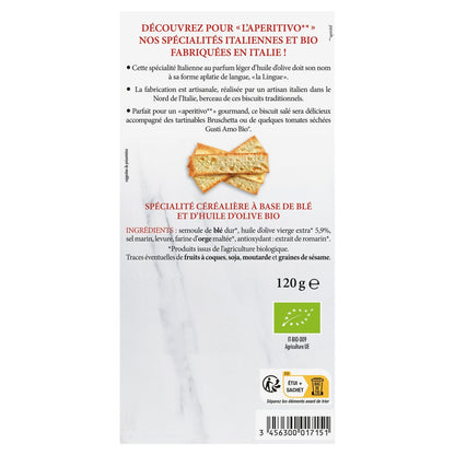 Grissini Lingue à l'Huile d'Olive GUSTI AMO BIO