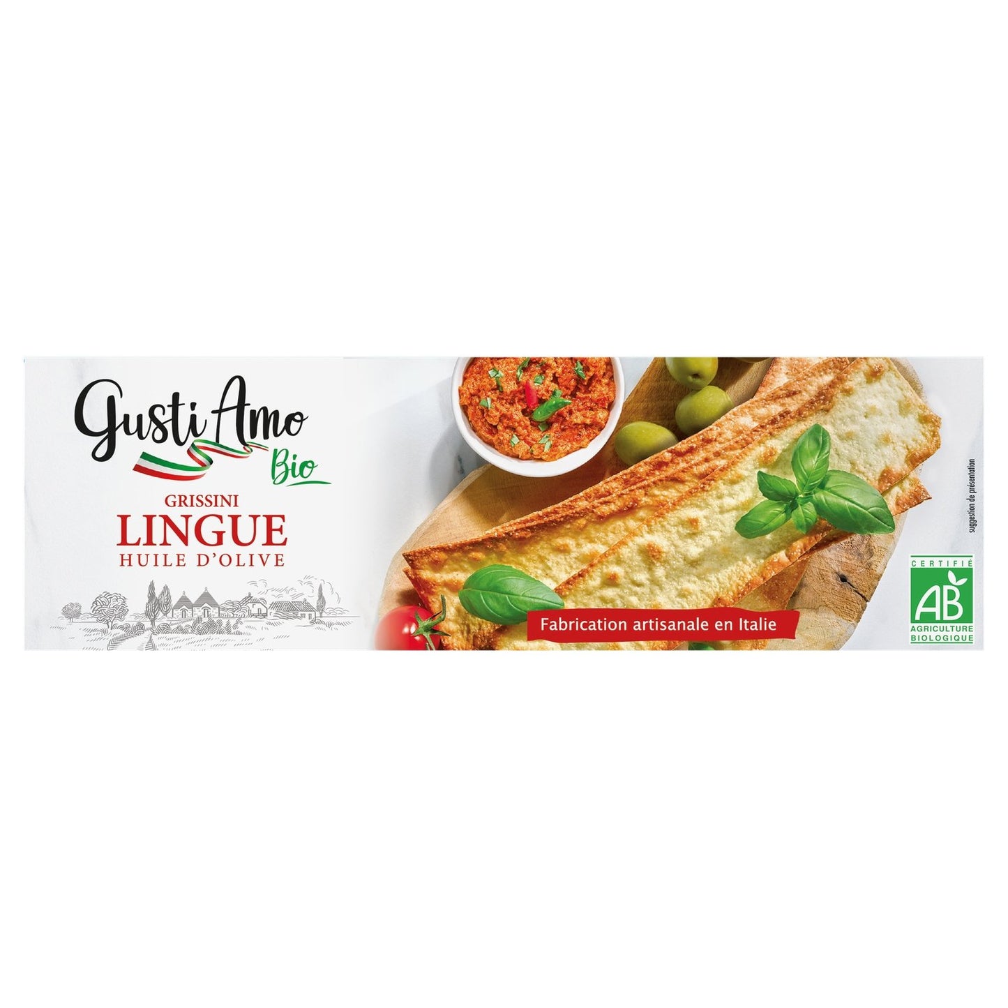Grissini Lingue à l'Huile d'Olive GUSTI AMO BIO