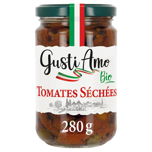 Tomates Séchées au Soleil des Pouilles Bio GUSTI AMO BIO le pot de 280g