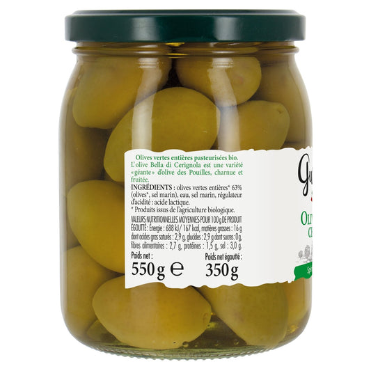 Organic Cerignola Olives GUSTA AMO ORGANIC