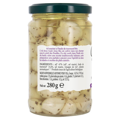 Ail Confit Mariné à l'Huile et aux Aromates GUSTI AMO BIO
