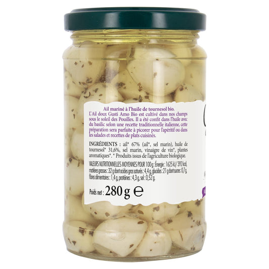 Marinated Garlic Confit in Oil and Herbs GUSTI AMO BIO