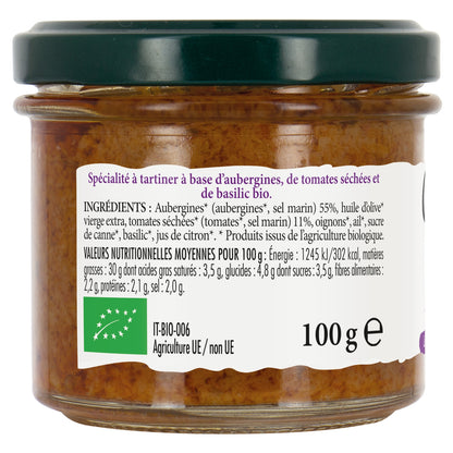 Bruschetta Tartinable Aubergine Bio GUSTI AMO BIO