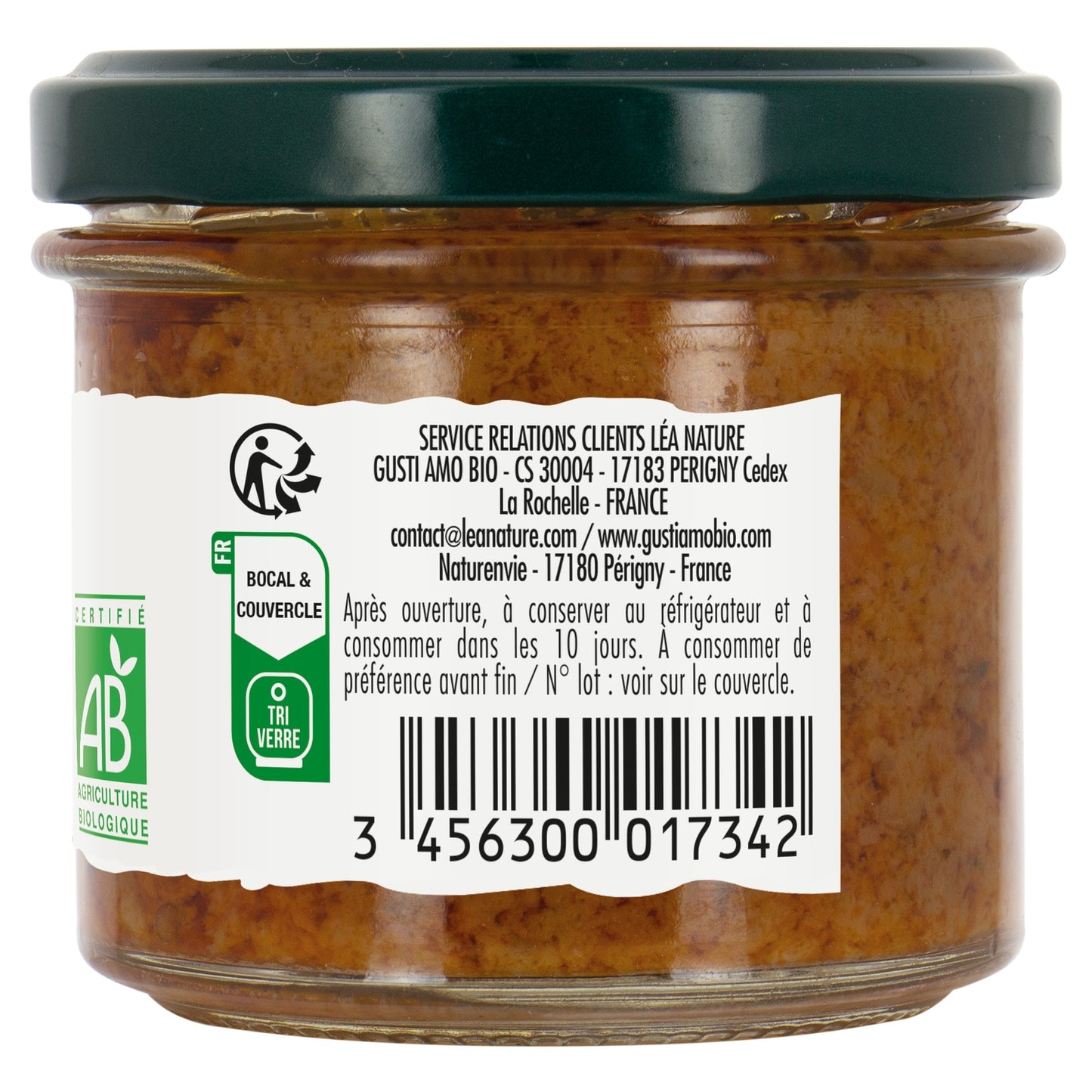 Bruschetta Tartinable Aubergine Bio GUSTI AMO BIO