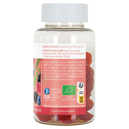 Complément Alimentaire Pousse de Cheveux aux Fruits Rouges BIOSENS 