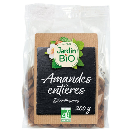 Fruits Secs Amandes Entières JARDIN BIO le sachet de 200g