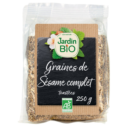 Graines de sésames complet toastées bio JARDIN BIO 