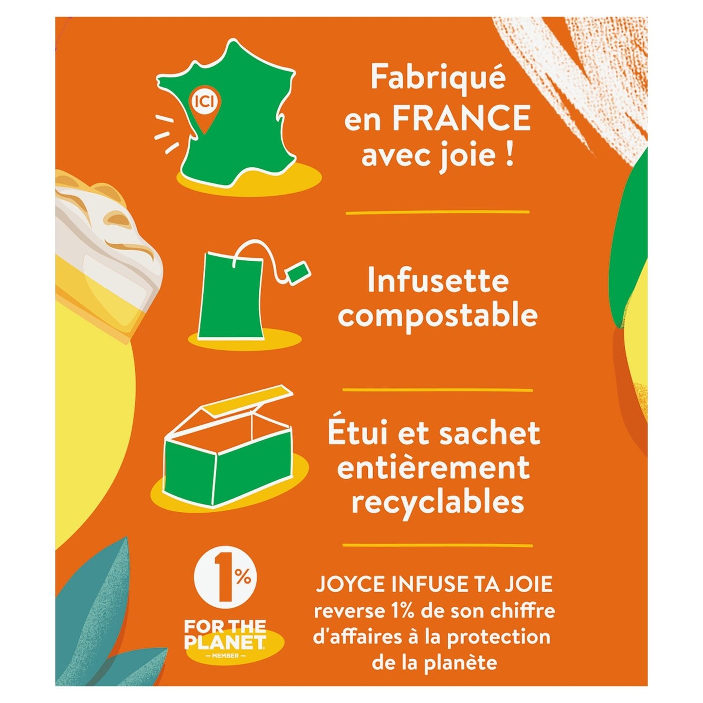 Thé Blanc Saveur Tarte au Citron Optimisme JOYCE