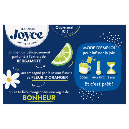 Thé Noir Saveur Earl Grey Fleuri Bonheur JOYCE
