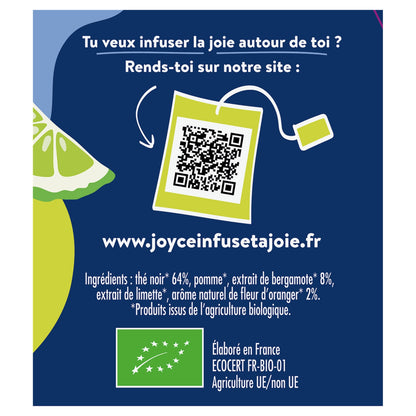 Thé Noir Saveur Earl Grey Fleuri Bonheur JOYCE