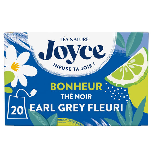 Thé Noir Saveur Earl Grey Fleuri Bonheur JOYCE la boite de 30g