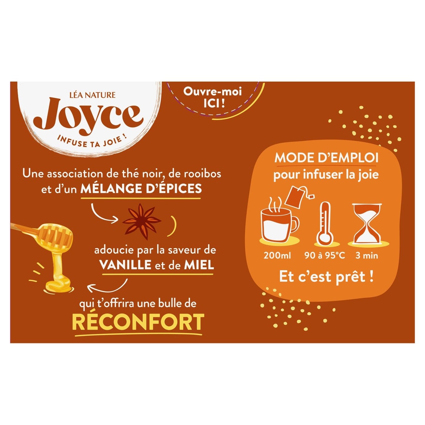 Thé Noir Saveur Pain d'Épices Réconfort JOYCE