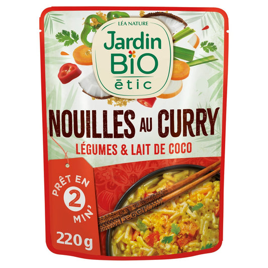 Nouilles au Curry Bio JARDIN BIO le sachet de 220g