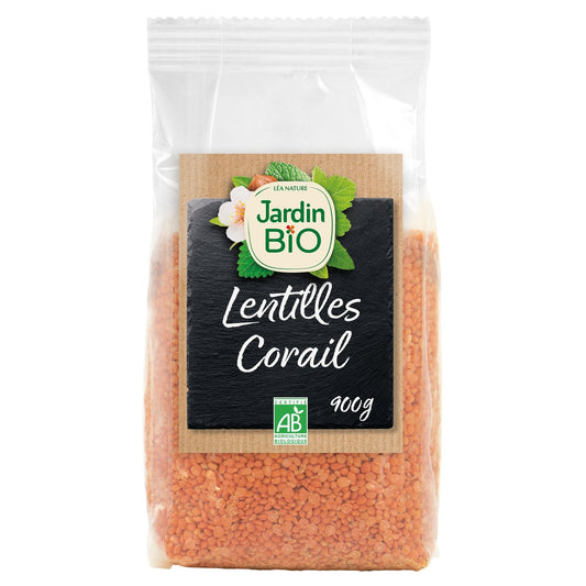 Lentille Corail Bio JARDIN BIO la boite de 900g