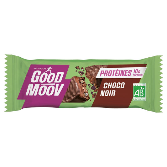 Barre Protéinée Chocolat Noir Bio GOOD MOOV la barre de 46g