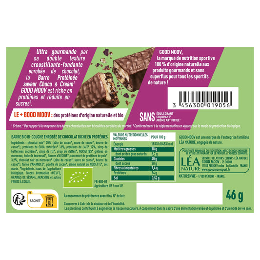 GOOD MOOV Choco Cream Protein Bar