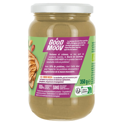 Beurre de Cacahuètes Protéiné Bio GOOD MOOV 