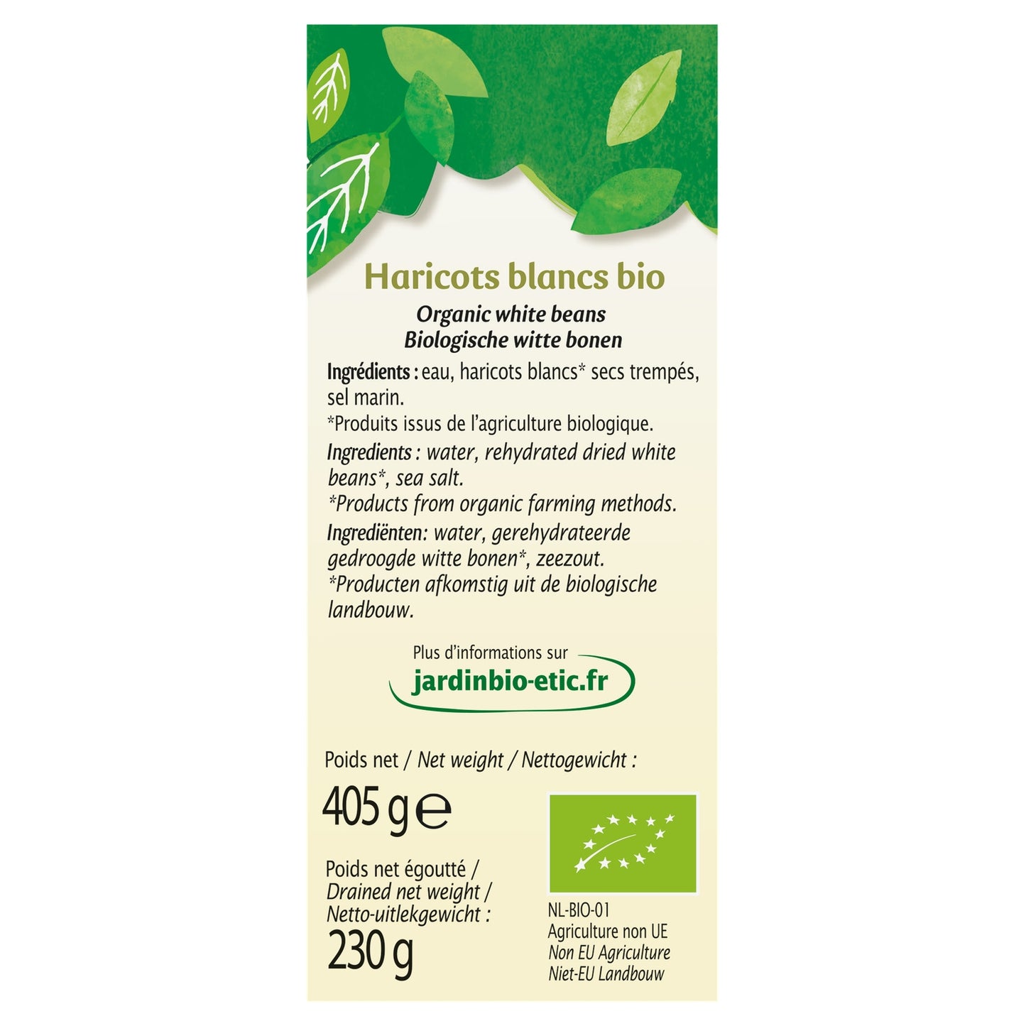 Weiße Bohnen aus dem Bio-Garten