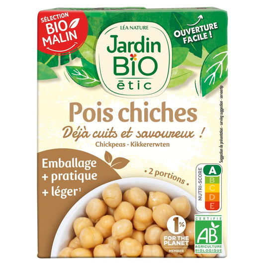 Pois Chiches Bio JARDIN BIO la boite de 405g