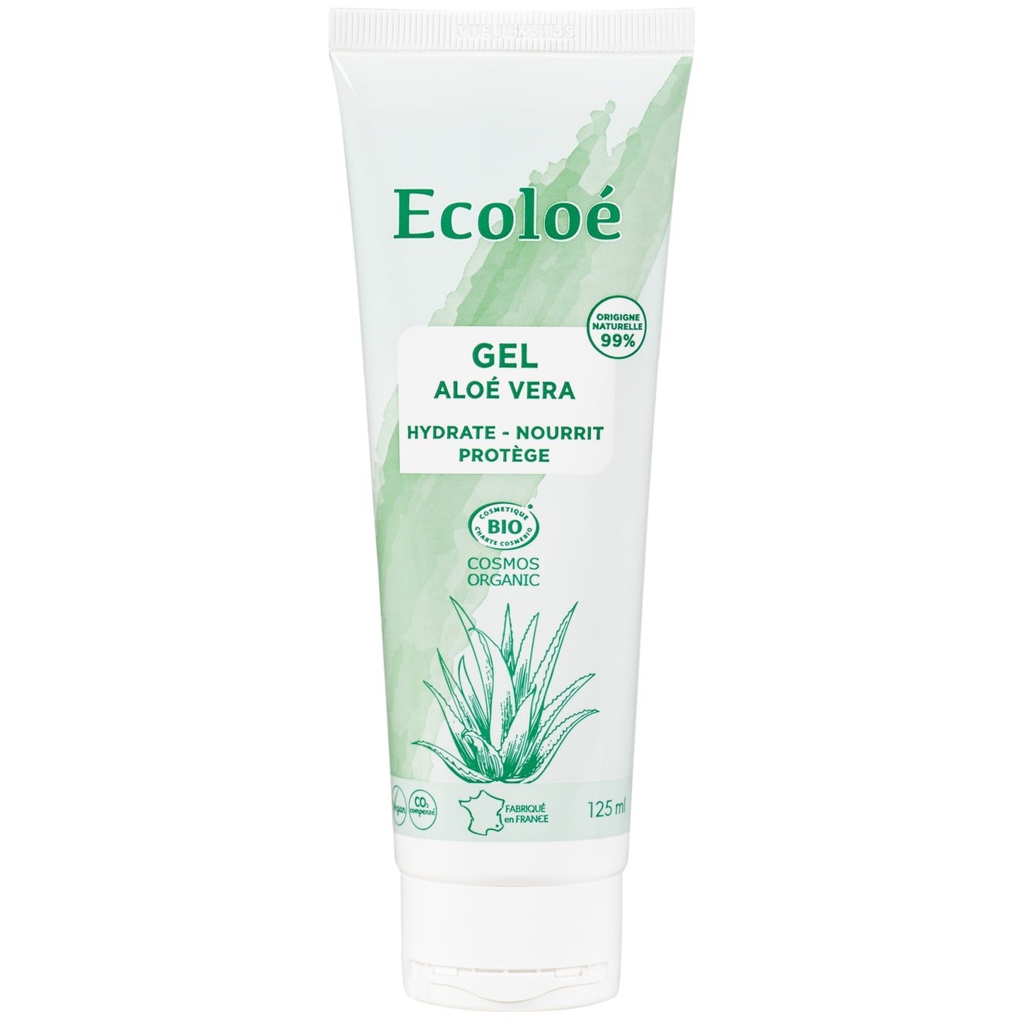 Gel Visage Mains et Pieds Tous Types de Peaux Hydratant et Tenseur Aloé Vera Bio ECOLOE 