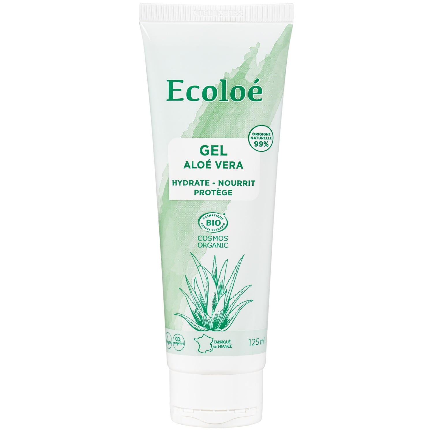 Gel Visage Mains et Pieds Tous Types de Peaux Hydratant et Tenseur Aloé Vera Bio ECOLOE 