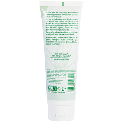 Gel Visage Mains et Pieds Tous Types de Peaux Hydratant et Tenseur Aloé Vera Bio ECOLOE 