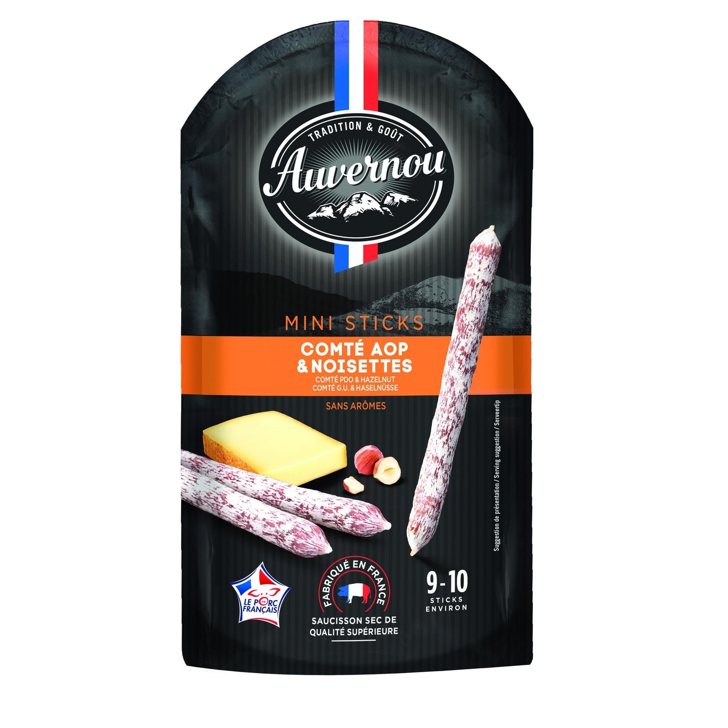 Mini Saucissons Comté Noisette AUVERNOU 